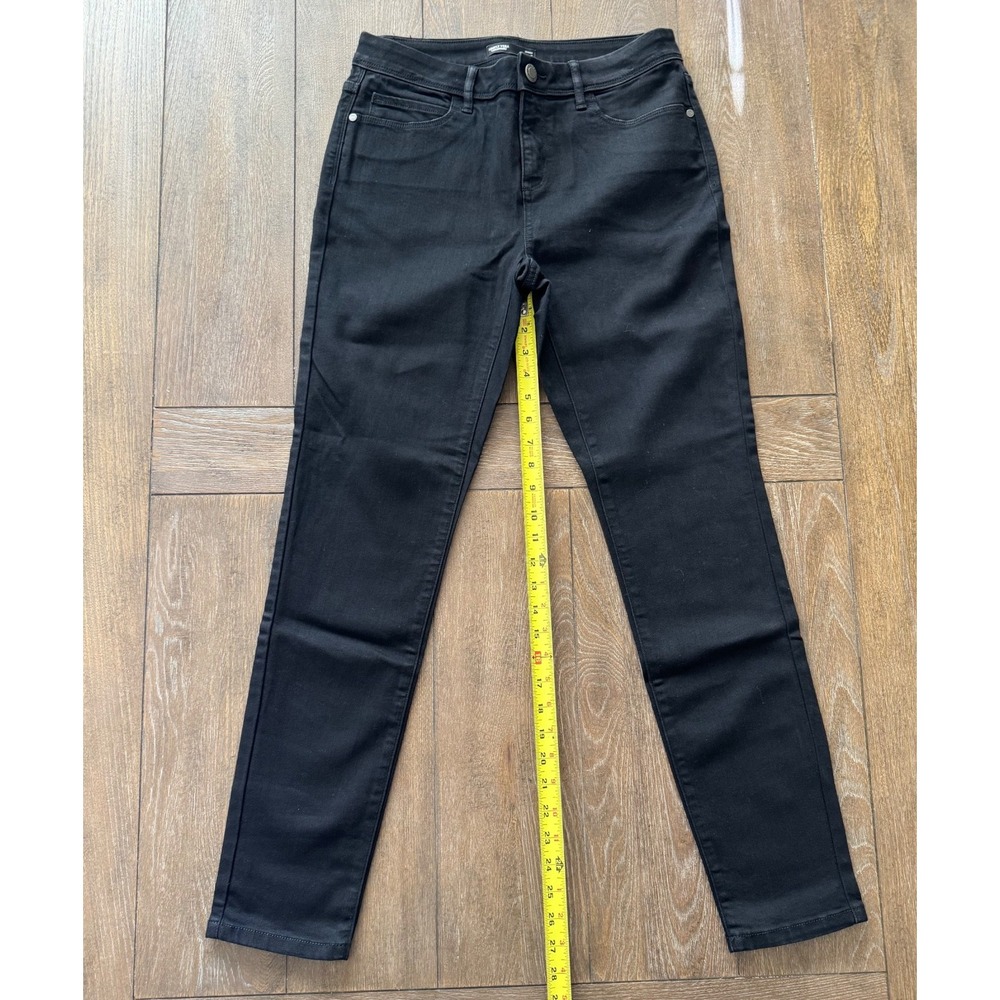 Simply Vera Vera Wang Skinny Jeans Womens Size 8 Black Stretch Denim Mid Rise - Picture 3 of 7